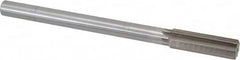 Interstate - 19mm High Speed Steel Chucking Reamer - Straight Flute, Straight Shank, 2-1/4" Flute Length, 9" OAL - Exact Tooling