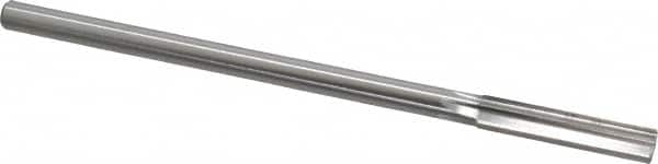 Interstate - 8mm High Speed Steel Chucking Reamer - Straight Flute, Straight Shank, 1-1/2" Flute Length, 6" OAL - Exact Tooling