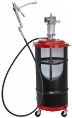 Lincoln - Grease Lubrication 80 Cu In/min Flow Aluminum Air-Operated Pump - For 120 Lb Container - Exact Tooling