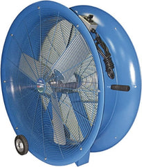 Patterson Fan - 30" Blade, 1/2 hp, 7,500 CFM, Industrial Circulation Fan - Floor Stand, 115 AC Volts, 6.2 Amps, 3 Speed - Exact Tooling