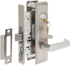 Yale - Extra Heavy Duty Entrance Lever Lockset - 2-3/4" Back Set, Standard Mortise Cylinder, Satin Chrome Finish - Exact Tooling