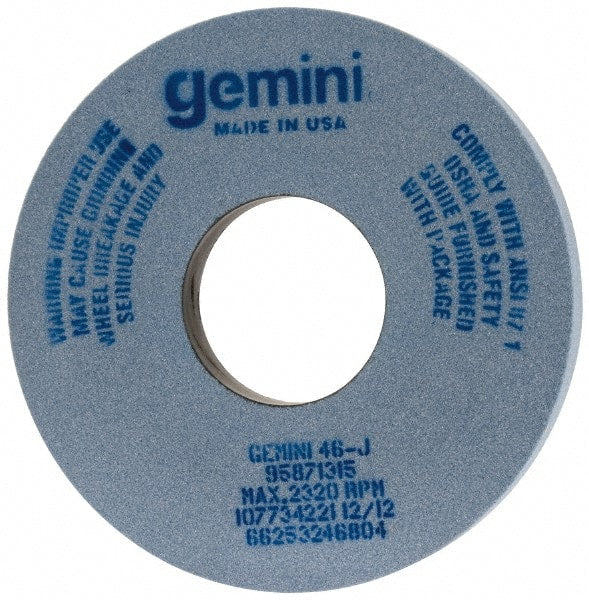 Norton - 14" Diam x 5" Hole x 1-1/2" Thick, J Hardness, 46 Grit Surface Grinding Wheel - Aluminum Oxide, Type 1, Coarse Grade, 2,320 Max RPM, No Recess - Exact Tooling