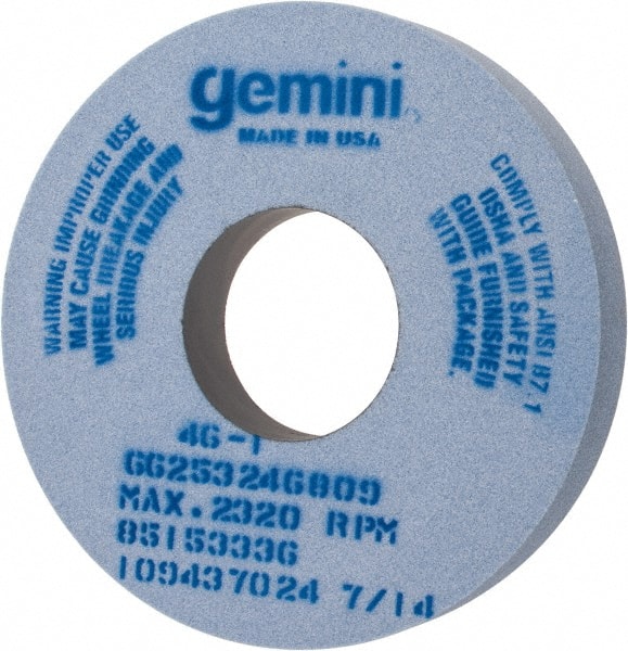 Norton - 14" Diam x 5" Hole x 2" Thick, I Hardness, 46 Grit Surface Grinding Wheel - Aluminum Oxide, Type 1, Coarse Grade, 2,320 Max RPM, No Recess - Exact Tooling