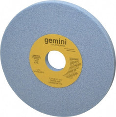 Norton - 7" Diam x 1-1/4" Hole x 1/2" Thick, K Hardness, 46 Grit Surface Grinding Wheel - Aluminum Oxide, Type 1, Coarse Grade, 3,600 Max RPM, No Recess - Exact Tooling