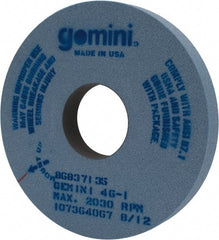 Norton - 16" Diam x 5" Hole x 2" Thick, I Hardness, 46 Grit Surface Grinding Wheel - Aluminum Oxide, Type 1, Coarse Grade, 2,030 Max RPM, No Recess - Exact Tooling