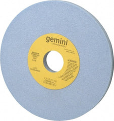 Norton - 7" Diam x 1-1/4" Hole x 1/2" Thick, J Hardness, 60 Grit Surface Grinding Wheel - Aluminum Oxide, Type 1, Medium Grade, 3,600 Max RPM, No Recess - Exact Tooling