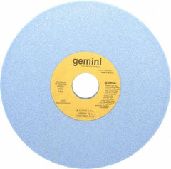 Norton - 8" Diam x 1-1/4" Hole x 1/2" Thick, J Hardness, 46 Grit Surface Grinding Wheel - Aluminum Oxide, Type 1, Coarse Grade, 3,600 Max RPM, No Recess - Exact Tooling