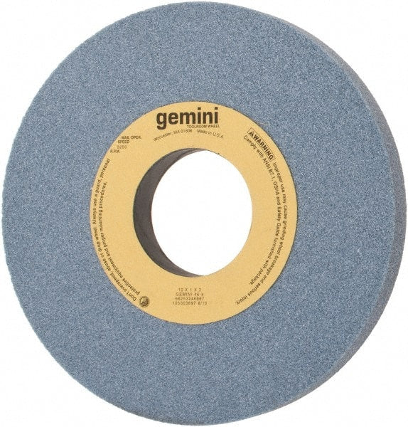 Norton - 10" Diam x 3" Hole x 1" Thick, K Hardness, 46 Grit Surface Grinding Wheel - Aluminum Oxide, Type 1, Coarse Grade, 3,250 Max RPM, No Recess - Exact Tooling