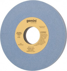 Norton - 12" Diam x 3" Hole x 1" Thick, K Hardness, 60 Grit Surface Grinding Wheel - Aluminum Oxide, Type 1, Medium Grade, 2,705 Max RPM, No Recess - Exact Tooling