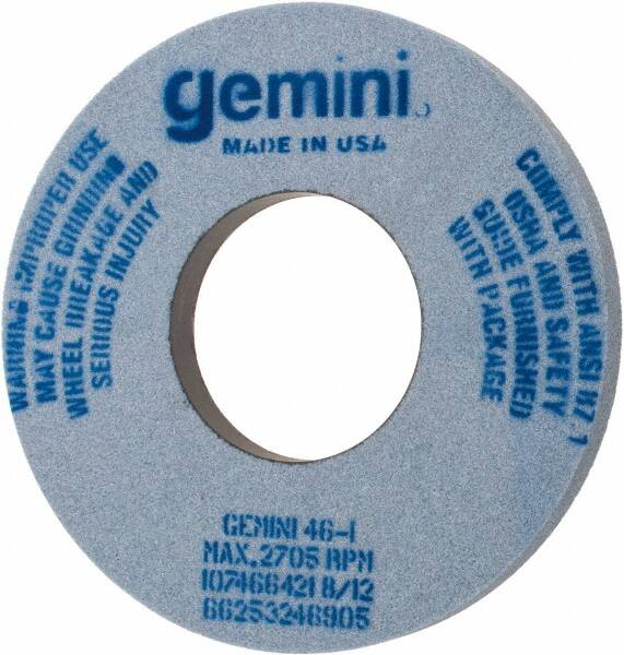 Norton - 12" Diam x 5" Hole x 1" Thick, I Hardness, 46 Grit Surface Grinding Wheel - Aluminum Oxide, Type 1, Coarse Grade, 2,705 Max RPM, No Recess - Exact Tooling