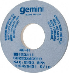 Norton - 14" Diam x 5" Hole x 1" Thick, H Hardness, 46 Grit Surface Grinding Wheel - Aluminum Oxide, Type 1, Coarse Grade, 2,320 Max RPM, No Recess - Exact Tooling