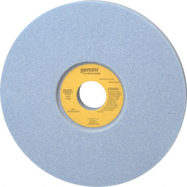Norton - 8" Diam x 1-1/4" Hole x 3/4" Thick, J Hardness, 46 Grit Surface Grinding Wheel - Aluminum Oxide, Type 5, Coarse Grade, 3,600 Max RPM, One-Side Recess - Exact Tooling