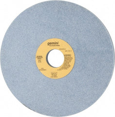 Norton - 8" Diam x 1-1/4" Hole x 1" Thick, J Hardness, 60 Grit Surface Grinding Wheel - Aluminum Oxide, Type 5, Medium Grade, 3,600 Max RPM, One-Side Recess - Exact Tooling