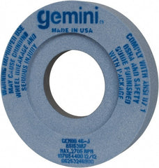 Norton - 12" Diam x 5" Hole x 2" Thick, J Hardness, 46 Grit Surface Grinding Wheel - Aluminum Oxide, Type 7, Coarse Grade, 2,705 Max RPM, Two-Side Recess - Exact Tooling