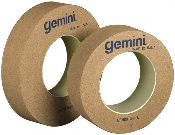 Norton - 20" Diam x 10" Hole x 2" Wide Centerless & Cylindrical Grinding Wheel - 36 Grit, Aluminum Oxide, Type 1, Very Coarse Grade, Vitrified Bond, No Recess - Exact Tooling