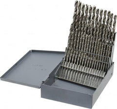 Chicago-Latrobe - 118° Point, Bright Finish, High Speed Steel Jobber Length Drill Bit Set - Exact Tooling
