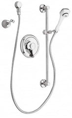 Moen - Concealed, One Handle, Chrome Coated, Steel, Valve and Flex Shower Head - Lever Handle - Exact Tooling