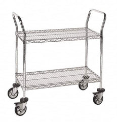 Quantum Storage - 3" High, Open Shelving Wire Shelving Polywheel - Exact Tooling