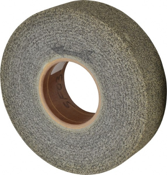 Brite Star - 8" Diam, 2" Face Width, 3" Center Hole, Fine Grade, Silicon Carbide Deburring Wheel - Convolute, Soft Density 6 Grade, 3,400 RPM - Exact Tooling