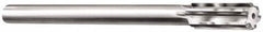 Made in USA - 1-3/16" Carbide-Tipped 8 Flute Chucking Reamer - Straight Flute, 1" Straight Shank, 2-7/8" Flute Length, 11" OAL - Exact Tooling