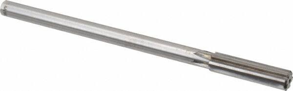 Made in USA - 7/16" Carbide-Tipped 6 Flute Chucking Reamer - Straight Flute, 9/16" Straight Shank, 1-3/4" Flute Length, 7" OAL - Exact Tooling