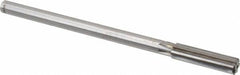 Made in USA - 7/16" Carbide-Tipped 6 Flute Chucking Reamer - Straight Flute, 9/16" Straight Shank, 1-3/4" Flute Length, 7" OAL - Exact Tooling