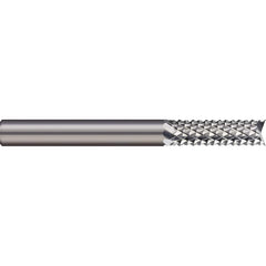 Micro 100 - 1/4" Diam, 1" LOC, 1/4" Shank Diam, Fishtail Point Diamond-Pattern Router Bit - Exact Tooling
