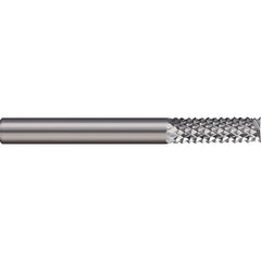 Micro 100 - 3/16" Diam, 5/8" LOC, 1/4" Shank Diam, End Mill-End Diamond-Pattern Router Bit - Exact Tooling