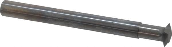 Accupro - 20 to 32 TPI, 0.03mm to 0.05mm Pitch, Internal/External Single Profile Thread Mill - 3/8" Noml Diam, 3/8" Cut Diam, 1/4" Shank Diam, 4 Flute, 0.22" Neck Diam, 1/4" Neck Length, 2.593" OAL, Bright Finish - Exact Tooling