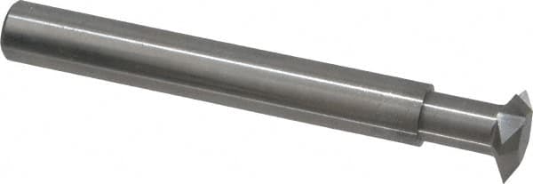 Accupro - 16 to 20 TPI, 0.05mm to 0.06mm Pitch, Internal/External Single Profile Thread Mill - 1/2" Noml Diam, 1/2" Cut Diam, 5/16" Shank Diam, 5 Flute, 0.295" Neck Diam, 5/16" Neck Length, 2-5/8" OAL, Bright Finish - Exact Tooling