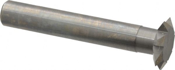Accupro - 4 to 8 TPI, 0.13mm to 0.17mm Pitch, Internal/External Single Profile Thread Mill - 1" Cut Diam, 1/2" Shank Diam, 7 Flute, 1/2" Neck Length, 3-3/16" OAL, Bright Finish - Exact Tooling