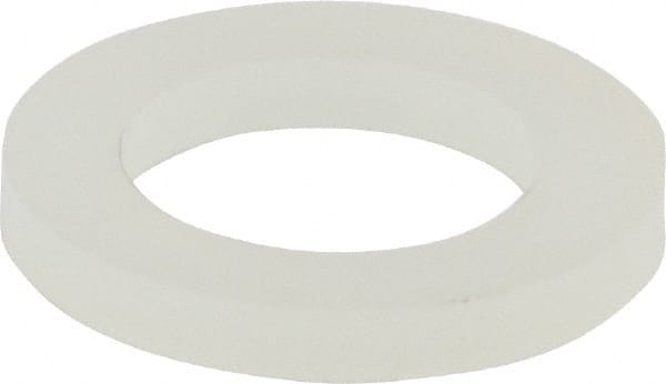 Made in USA - 5/16" Screw, Grade 6/6 Nylon Standard Flat Washer - 8.05mm ID x 1/2" OD, 1.57mm Thick - Exact Tooling
