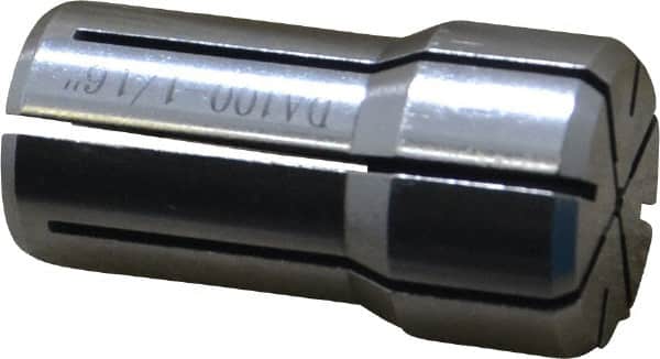 Accupro - 1/16 Inch, Series DA100 Double Angle Collet - 1.441 Inch Overall Length, 0.769 Inch Overall Diameter - Exact Tooling