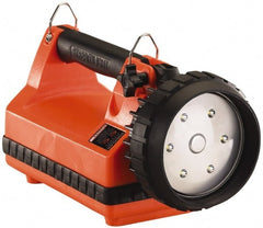 Streamlight - White LED Bulb, 615 Lumens, Spotlight/Lantern Flashlight - Orange Plastic Body, 1 Lead-Acid Battery Included - Exact Tooling