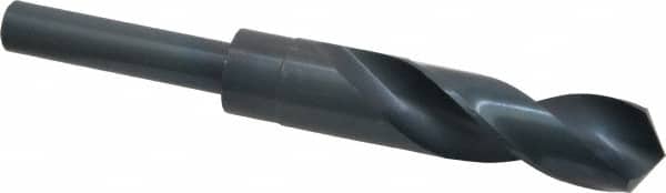 Chicago-Latrobe - 27/32" Drill, 118° Point, High Speed Steel Silver Deming & Reduced Shank Drill Bit - Exact Tooling