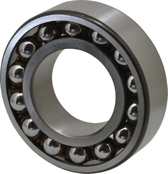 SKF - 40mm Bore Diam, 80mm OD, Open Self Aligning Radial Ball Bearing - 23mm Wide, 2 Rows, Round Bore, 2,250 Lb Static Capacity, 7,170 Lb Dynamic Capacity - Exact Tooling