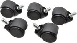 Bevco - Black Hard Floor Casters - For Hard Floors - Exact Tooling