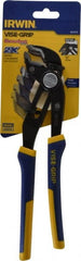 Irwin - 10" OAL, 2-1/4" Max Capacity, 16 Position Tongue & Groove Pliers - Standard V-Jaws, Standard Head, ProTouch Handles - Exact Tooling