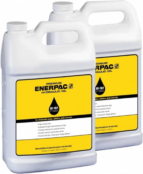 Enerpac - 2.5 Gal Container Mineral Hydraulic Machine Oil - Exact Tooling