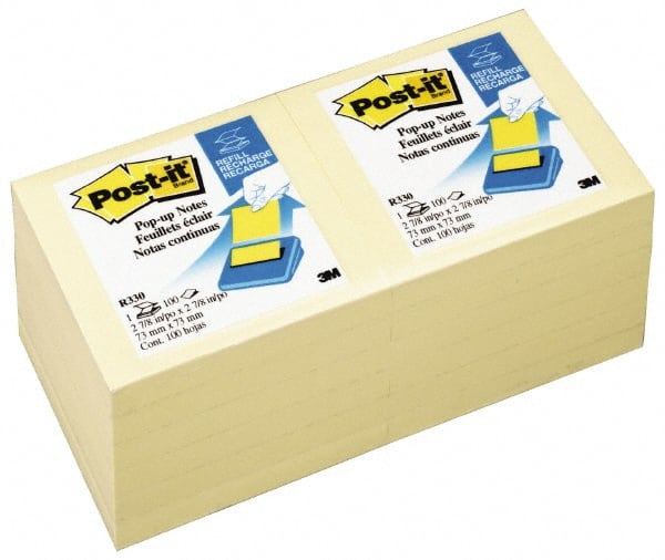3M - 90 Sheet, 3 x 3", Note Pad/Writing Pad/Notebook - Yellow - Exact Tooling