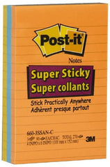 3M - 90 Sheet, 4 x 6", Note Pad/Writing Pad/Notebook - Neon Colors - Exact Tooling