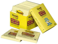3M - 90 Sheet, 4 x 4", Note Pad/Writing Pad/Notebook - Yellow - Exact Tooling