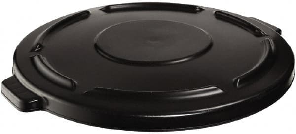 Rubbermaid - Round Lid for Use with 20 Gal Round Trash Cans - Black, Plastic, For 2620 Brute Trash Cans - Exact Tooling