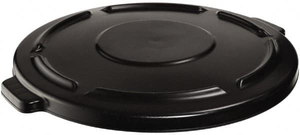 Rubbermaid - Round Lid for Use with 44 Gal Trash Cans - Black, Plastic, For 2643 Brute Trash Cans - Exact Tooling