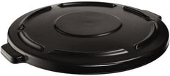 Rubbermaid - Round Lid for Use with 44 Gal Trash Cans - Black, Plastic, For 2643 Brute Trash Cans - Exact Tooling