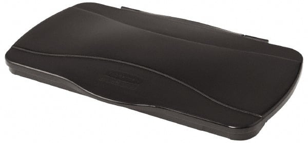 Rubbermaid - Rectangle Lid for Use with 23 Gal Rectangular Trash Cans - Black, Plastic, For Slim Jim Trash Cans - Exact Tooling