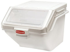 Rubbermaid - Rectangular, White Polyethylene Food Bin - 23-1/2" High x 16.9" Wide x 19.2" Long - Exact Tooling