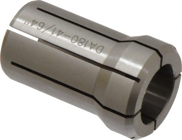 Accupro - 41/64 Inch, Series DA180 Double Angle Collet - 1.637 Inch Overall Length, 1.035 Inch Overall Diameter - Exact Tooling