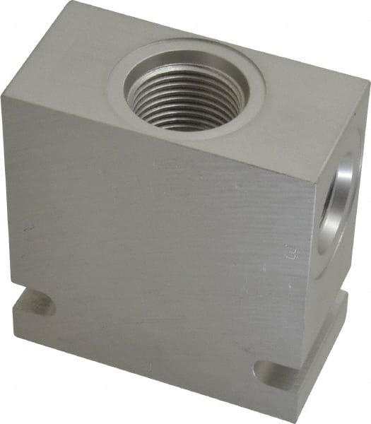 Parker - 20 GPM Aluminum Hydraulic Control Valve - 7/8-14 Thread, C10-3 Cavity, 1-1/4" Wide x 2-1/2" Long - Exact Tooling