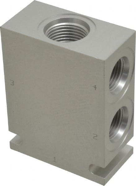 Parker - 37.5 GPM Aluminum Hydraulic Control Valve - 7/8-14 Thread, C10-4 Cavity, 1-1/4" Wide x 2-1/2" Long - Exact Tooling